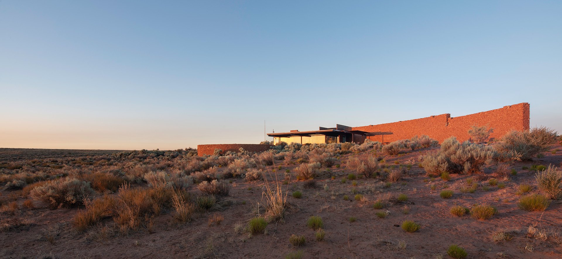 Homolovi State Park Visitor's Center near Winslow, Arizona, designed by Jones Studio and photographed by Matt Winquist Photography.