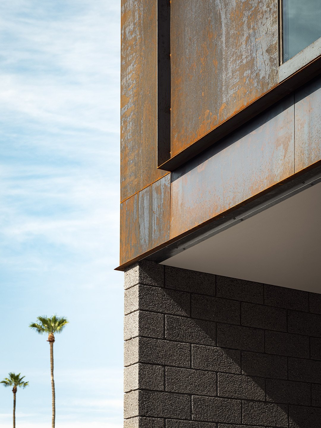 Exterior of Arizona Building Metal siding